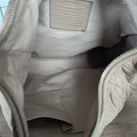 Coach Madison Gathered Leather Convertible Hobo - Picture 10 of 13